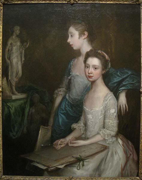 Thomas Gainsborough Portrait of the Artist's Daughters Germany oil painting art